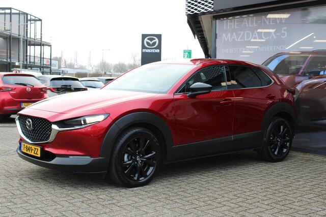 Mazda CX-30 2.0 e-SkyActiv-X M Hybrid Homura , Clima, LMV 18 Inch, Stoelverwarming, Navi, Apple Carplay, HUD, PDC, Camera, Elektrische klep, Adap. Cruise, Stoffen bekleding