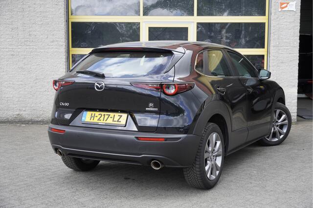 Mazda CX-30 2.0 e-SkyActiv-X M Hybrid 180PK! Comfort BJ2020 Lmv 18" | Led | Pdc | Navi | Keyless entry | Elektrische achterklep | Achteruitrijcamera | Climate control | Cruise control | Verwarmde voorstoelen | Verwarmd stuurwiel | Getint glas