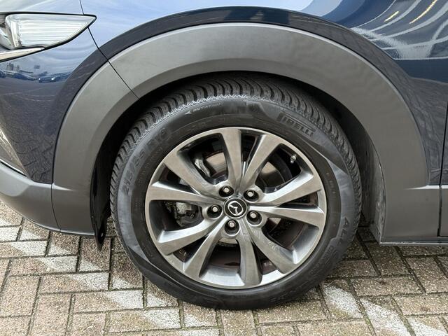 Mazda CX-30 2.0 e-SkyActiv-X M Hybrid Luxury | NAP | elektrisch glazen schuif-/kanteldak | Leer | Stoel & stuur verwarming | 360 graden camera | Bose Audio | Memory Stoelen |