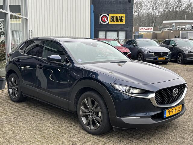 Mazda CX-30 2.0 e-SkyActiv-X M Hybrid Luxury NL-Auto, Dealer Ondh. 1e Eig., Automaat, Trekhaak, Leer, Navigatie, Apple Carplay/ Android Auto, Bose, Stoel verw, Elect. A-klep