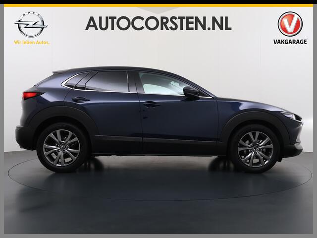 Mazda CX-30 2.0I 187PK Automaat e-Hybrid Luxury Leder Bose®-Audio Adap.Cruise Apple Carplay/Android Auto Navi Ecc Camera Head-Up Display SkyActiv-X Pdc Elek.Stoel Stoel+Stuurverwarming Elek.Achterklep Dodehoek detector Rijstrooksensor 1e Eigenaar Origineel Nederlands