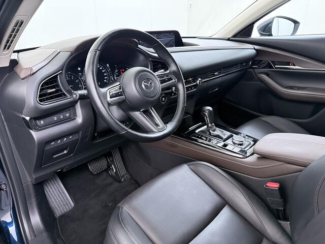 Mazda CX-30 2.0I 187PK Automaat e-Hybrid Luxury Leder Bose®-Audio Adap.Cruise Apple Carplay/Android Auto Navi Ecc Camera Head-Up Display SkyActiv-X Pdc Elek.Stoel Stoel+Stuurverwarming Elek.Achterklep Dodehoek detector Rijstrooksensor 1e Eigenaar Origineel Nederlands