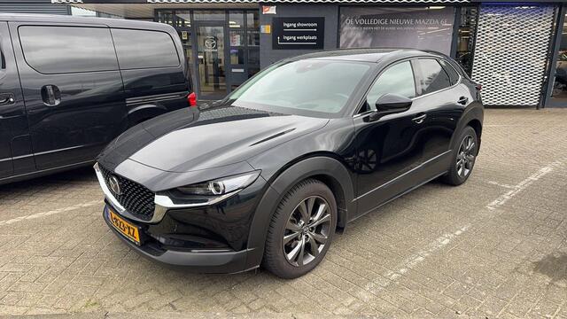 Mazda CX-30 2.0 e-SkyActiv-X M Hybrid Luxury , trekhaak, 18 inch LMV, Leder, Navi, I-activesense pakket, 360 view, Stuur en Stoelverw, Clima, Adapt. CC, Bose audio, LKA, BSM