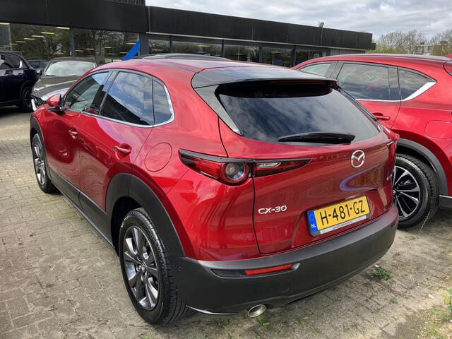 Mazda CX-30 2.0 e-SkyActiv-X 180 M Hybrid Luxury , Automaat, i-Activesense Pack, Leder, Stuur/Stoelverwarming, Bose, Adap.Cruise, 360 Camera, Apple Carplay, Android Auto, LMV 18 Inch, HUD, PDC, LKA, BSM