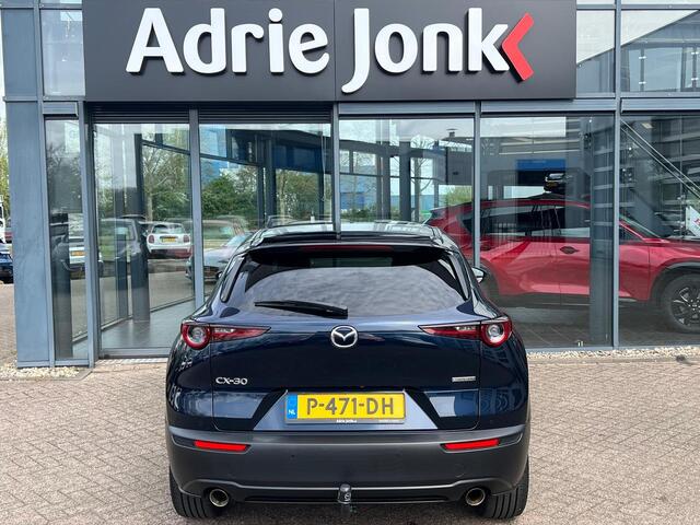 Mazda CX-30 2.0 e-SkyActiv-X M Hybrid Luxury | TREKHAAK | 1E EIG | NED AUTO | LEER | APPLE + ANDROID AUTO | STOEL + STUURVERWARMING | 18INCH |