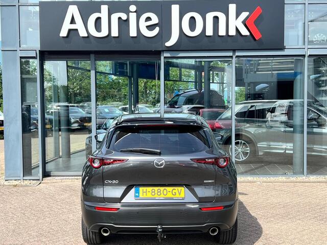 Mazda CX-30 2.0 e-SkyActiv-X M Hybrid Comfort AUTOMAAT | TREKHAAK | A.CAMERA | APPLE CARPLAY/ANDROID AUTO | EL. A. KLEP | STUUR- EN STOELVERWARMING | NED.AUTO |