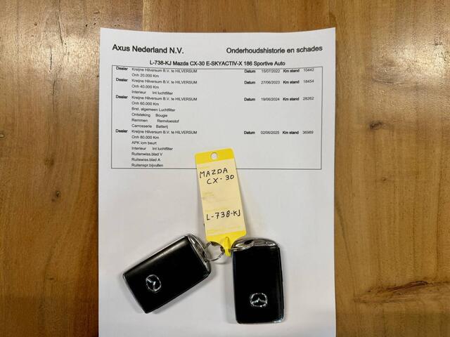 Mazda CX-30 2.0 e-SkyActiv-X M Hybrid *Origineel NL!* HUD / Apple Carplay / Stoel/Stuurverwarming / BOSE / Camera / LED / Adaptive Cruise / 18"LMV