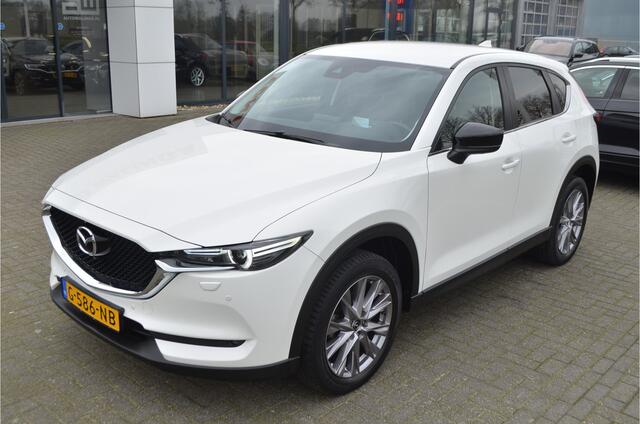 Mazda CX-5 2.0 SkyActiv-G 165 Sport 360 Camera | LED koplampen | Carplay | Parelmoer wit | Trekhaak | Headup | Stuur + Stoelverwarming