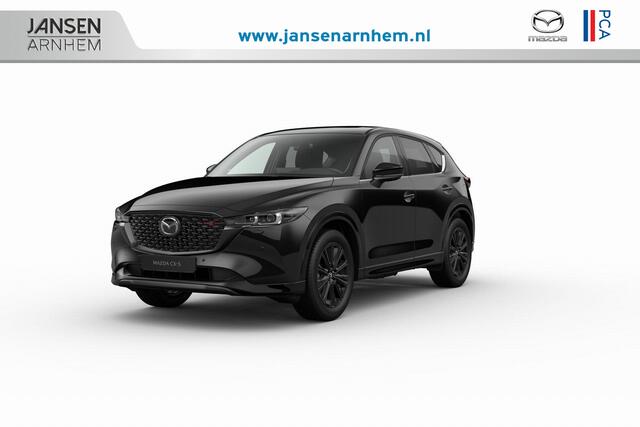 Mazda CX-5 e-Skyactiv G 165 6AT FWD Homura Comfort Pack & Sunroof Pack | 19-inch lichtmetalen velgen, Black Metallic | 360° View Monitor | 7-inch digitale meterset