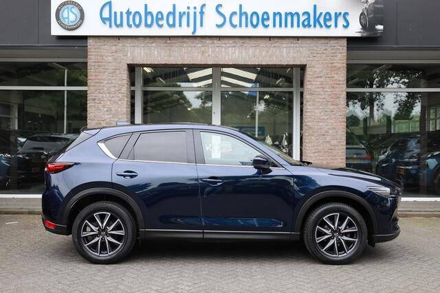 Mazda CX-5 2.5 SkyActiv-G 194 GT-M 4WD TREKHAAK-AFN 360-CAMERA HUD PANO LEER+MEMORY CLIMA CRUISE NAVI STOEL&STUURVERW. BOSE-AUDIO ELEK-ACHTERKLEP DAB 19"LMV 2xKEYLESS