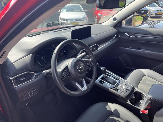 Mazda CX-5 2.0 SkyActiv-G 165 Sportive , Automaat, Trekhaak, Half Leder, 360 Camera, Adap. Cruise, HUD, Bose, Navi, Apple Carplay, Stoelverwarming, Stuurverwarming, LMV 19 Inch, Elektrische klep