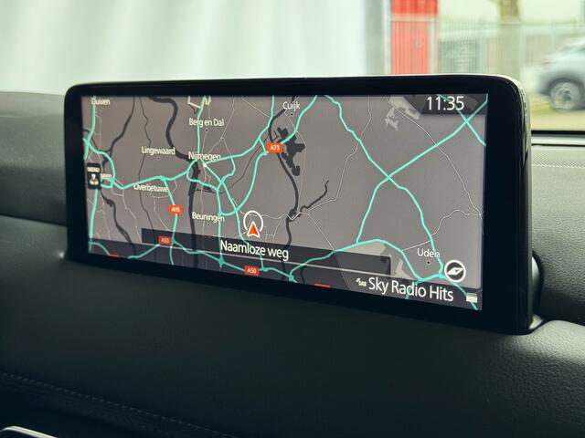 Mazda CX-5 2.0 E SkyActiv MHEV 165 HOMURA BLACKLINE PACK LEER/ALCANTARA ELEK.KLEP ADAP.CRUISE 19''LMV HEAD-UP 360.CAMERA FULL LED CARPLAY NAVI STOEL/STUUR VERW. BOSE 07/2024