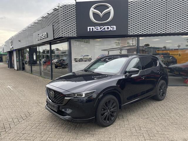 Mazda CX-5 2.5 SkyActiv-G 194 Homura , Automaat, Trekhaak, Leder, Adap. Cruise, Clima, Navi, Apple Carplay, 360 Camera, All Season, LMV 19 Inch, Bose, HUD, LKA, Elektrische klep,