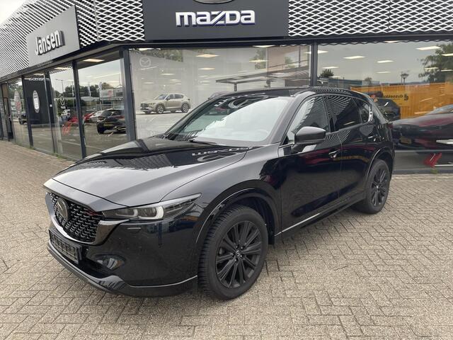 Mazda CX-5 2.5 SkyActiv-G 194 Homura , Automaat, Trekhaak, Leder, Adap. Cruise, Clima, Navi, Apple Carplay, 360 Camera, All Season, LMV 19 Inch, Bose, HUD, LKA, Elektrische klep,