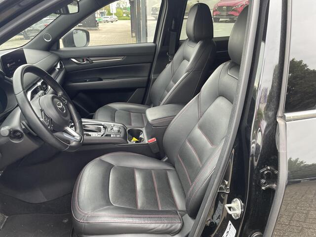 Mazda CX-5 2.5 SkyActiv-G 194 Homura , Automaat, Trekhaak, Leder, Adap. Cruise, Clima, Navi, Apple Carplay, 360 Camera, All Season, LMV 19 Inch, Bose, HUD, LKA, Elektrische klep,