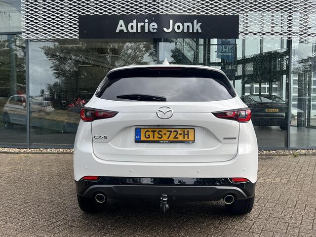 Mazda CX-5 2.0 e-SkyActiv-G M Hybrid 165 Homura AUTOMAAT | TREKHAAK | STOEL- EN STUURVERWARMING | STOELVERKOELING | BOSE | LEDER | ELEKTR. KOFFERKLEP | ELEKTR. STOELEN | PARKEERSENSOREN V+A | ACHTERUITRIJCAMERA | CARPLAY | RIJSTROOKBEGELEIDING | KEYLESS |