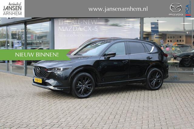 Mazda CX-5 2.0 e-SkyActiv-G M Hybrid 165 Homura , Half Leder, Navi, 360 Camera, Bose, HUD, Stoel/Stuurverwarming, Adap.Cruise, Clima, Apple Carplay, Android Auto, LMV 19 Inch, PDC, LKA