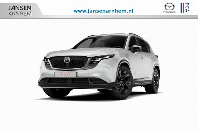Mazda CX-5 Homura - Zwart lederen interieur | 19-inch lichtmetalen velgen, Black | Alarmsysteem | Automatisch dimmende binnenspiegel met randloos design