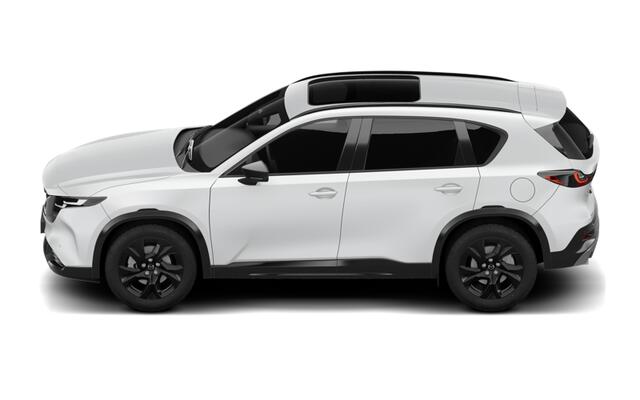 Mazda CX-5 Homura - Zwart lederen interieur | 19-inch lichtmetalen velgen, Black | Alarmsysteem | Automatisch dimmende binnenspiegel met randloos design