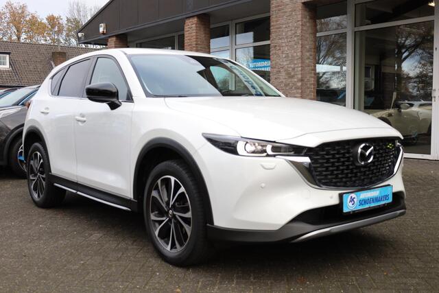 Mazda CX-5 2.0 e-SkyActiv-G M Hybrid 165 Newground HUD CARPLAY LEER/ALCANTARA 360-CAMERA STOEL/STUURVERW. ELEC.KLEP/STOEL LANE-ASSIST HILL-HOLD KEYLESS CRUISE CLIMA DAB 2XPDC 19''LMV