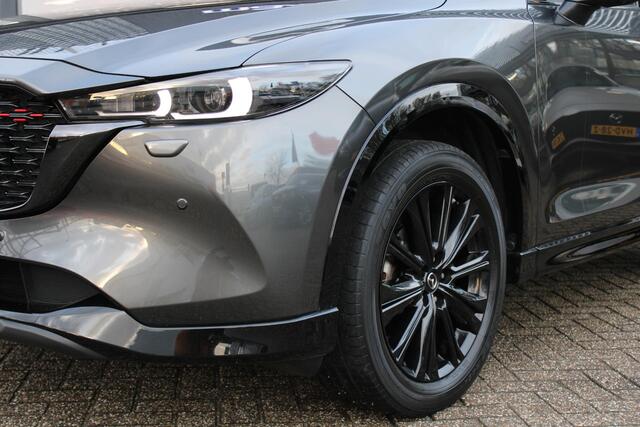 Mazda CX-5 2.0 SkyActiv-G 165 Homura , Automaat, Trekhaak, Leder, Sunroof, LMV 19 Inch, HUD, Navi, Apple Carplay, 360 Camera, Adap. cruise, LKA, Stoelverwarming, Stoelverkoeling, Stuurverwarming, Clima