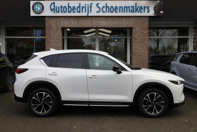Mazda CX-5 2.0 e-SkyActiv-G M Hybrid 165 Newground HUD CARPLAY LEER/ALCANTARA 360-CAMERA STOEL/STUURVERW. ELEC.KLEP/STOEL LANE-ASSIST HILL-HOLD KEYLESS CRUISE CLIMA DAB 2XPDC 19''LMV