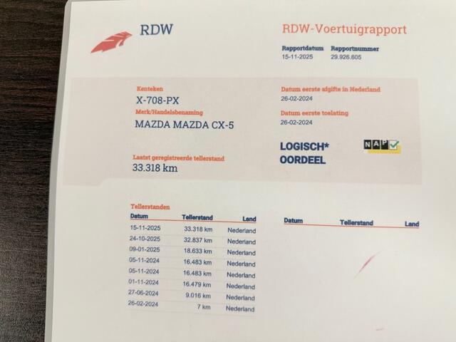Mazda CX-5 2.0 M.Hybrid Takumi Automaat NL-Auto *Geen Afl. kosten*