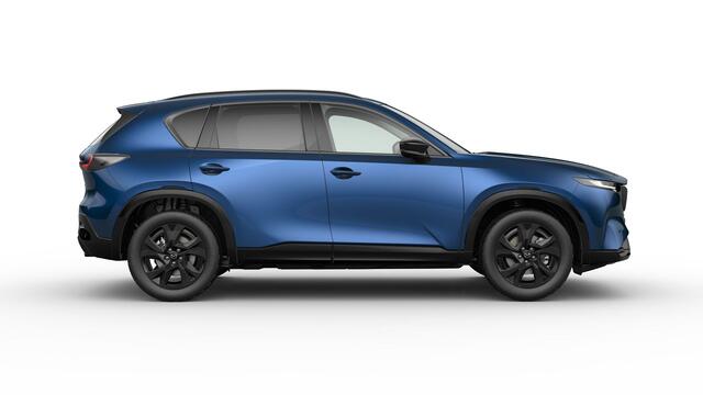 Mazda CX-5 Homura - Tan lederen interieur | 19-inch lichtmetalen velgen, Black | Alarmsysteem | Automatisch dimmende binnenspiegel met randloos design