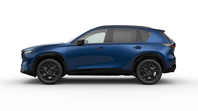 Mazda CX-5 Homura - Zwart lederen interieur | 19-inch lichtmetalen velgen, Black | Alarmsysteem | Automatisch dimmende binnenspiegel met randloos design