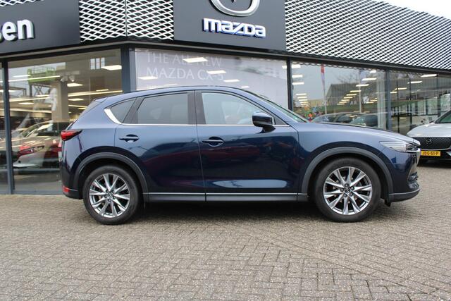 Mazda CX-5 2.0 SkyActiv-G 165 Signature , Automaat, Trekhaak, Sunroof, Leder, All Season, Adap.Cruise, Clima, Navi, 360 Camera, Stoel/Stuurverwarming, Bose, PDC, LKA, LMV 19 Inch, Apple Carplay/Android Auto
