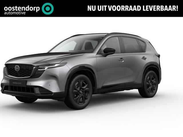 Mazda CX-5 2.5 E-SKYACTIV G 141 M HYBRID Homura | Voorraad auto leverbaar maart 2026 | Panorama dak | Zwart interieur |