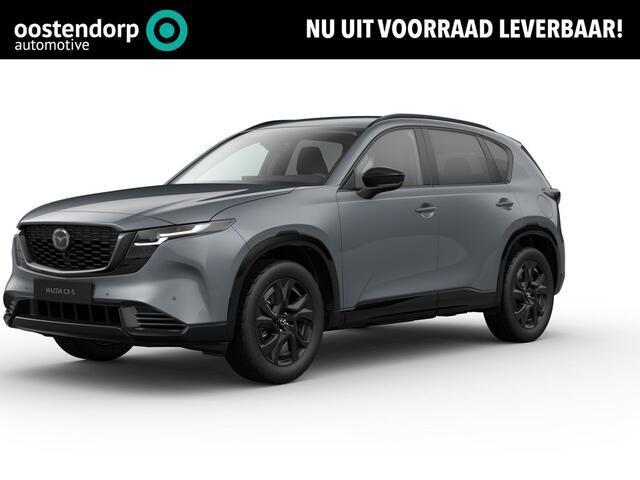 Mazda CX-5 2.5 E-SKYACTIV G 141 M HYBRID Homura Voorraad auto leverbaar vanaf maart 2026 | Panoramisch Schuif/Kanteldak | Zwart lederen interieur |