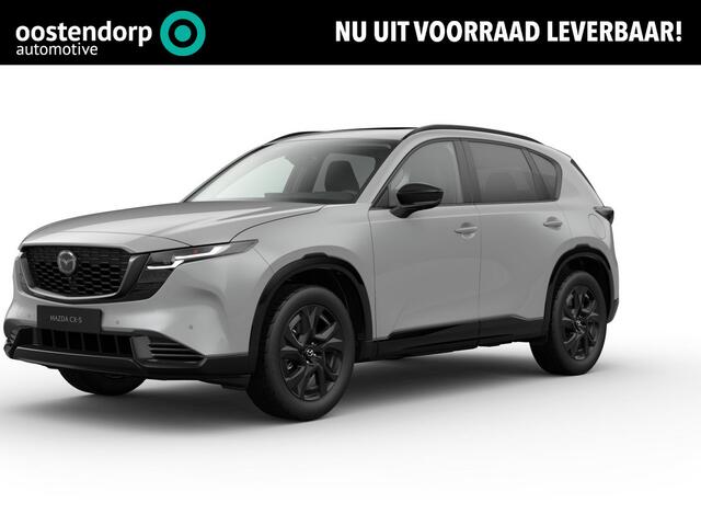 Mazda CX-5 2.5 E-SKYACTIV G 141 M HYBRID Homura | Voorraad auto leverbaar vanaf maart 2026 | Panoramisch Schuif/Kanteldak | Zwart lederen interieur |