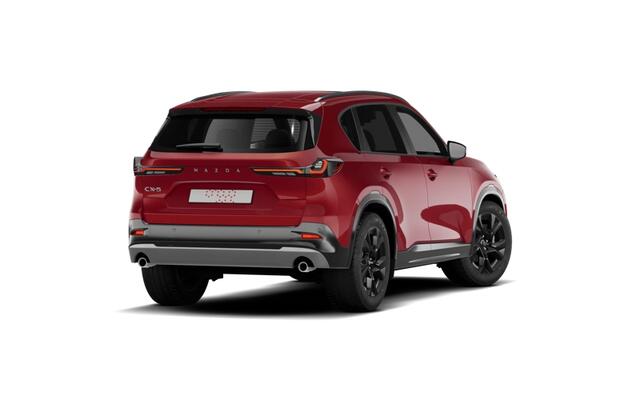 Mazda CX-5 Homura - Tan lederen interieur | 19-inch lichtmetalen velgen, Black | Alarmsysteem | Automatisch dimmende binnenspiegel met randloos design