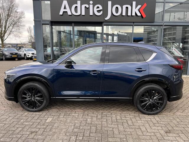 Mazda CX-5 2.0 e-SkyActiv-G M Hybrid 165 Homura AUTOMAAT | TREKHAAK | 360gr CAMERA | EL.A.KLEP | NAVIGATIE | APPLE CARPLAY/ANDROID AUTO | Bose AUDIO | 1e EIGENAAR | NED AUTO | DEALER ONDERHOUDEN |