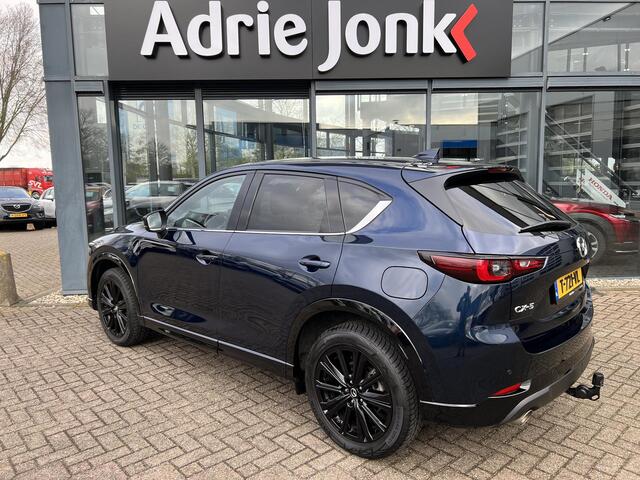 Mazda CX-5 2.0 e-SkyActiv-G M Hybrid 165 Homura AUTOMAAT | TREKHAAK | 360gr CAMERA | EL.A.KLEP | NAVIGATIE | APPLE CARPLAY/ANDROID AUTO | Bose AUDIO | 1e EIGENAAR | NED AUTO | DEALER ONDERHOUDEN |
