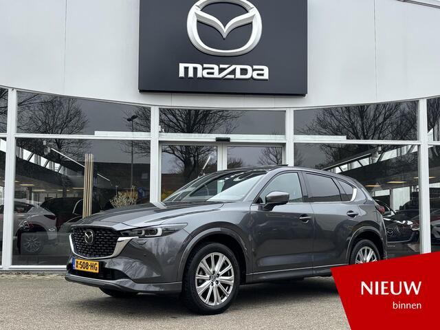 Mazda CX-5 2.0 e-SkyActiv-G M Hybrid 165 Takumi NL-Auto, 1e Eigenaar, Dealer Ondh., Schuifdak, Trekhaak, Navigatie, Apple Carplay/ Android, 360 Camera, Bose, Cruise Controle Ad. Leer, Stoelverw., Stoelventilatie.