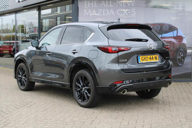 Mazda CX-5 2.0 e-SkyActiv-G M Hybrid 165 Homura , Automaat, Trekhaak, Leder, Bose, Adap.Cruise, 360 Camera, Clima, Stoel/Stuurverwarming, Stoelventilatie, Apple Carplay, Android Auto, LMV 19 Inch, PDC, LKA, BSM, HUD