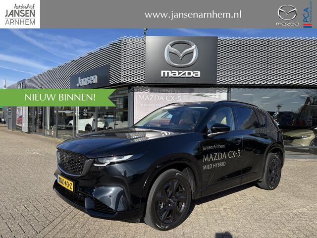 Mazda CX-5 2.5 E-SKYACTIV G 141 M HYBRID Homura , Demovoordeel ¤ 1.000-, Elek.Pano., Tan Leder, Adap.Cruise, Navi, Apple Carplay, 360 Camera, Bose, PDC, HUD, Stoelverwarming/ventilatie, 19" LMV