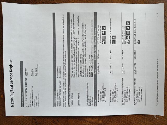 Mazda CX-5 2.0 SAG 160 4WD, TREKHAAK / CAMERA / NAVI