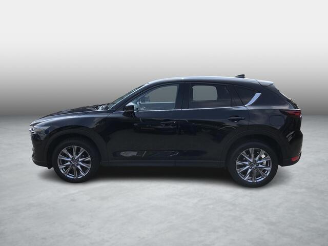 Mazda CX-5 2.5 SkyActiv-G 194 GT-M , Automaat, Trekhaak, Leder, All Season, 19 Inch LMV, HUD, 360 View, Apple Carplay, Bose, Stuur/Stoelverwarming, Stoelventilatie, Adap. Cruise, Auto. Achterklep