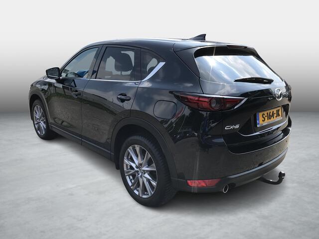 Mazda CX-5 2.5 SkyActiv-G 194 GT-M , Automaat, Trekhaak, Leder, All Season, 19 Inch LMV, HUD, 360 View, Apple Carplay, Bose, Stuur/Stoelverwarming, Stoelventilatie, Adap. Cruise, Auto. Achterklep