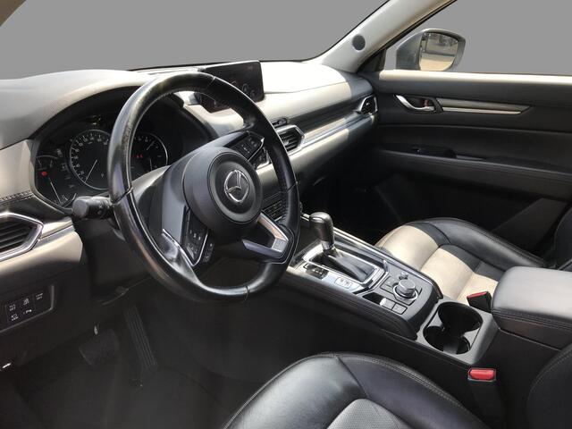 Mazda CX-5 2.5 SkyActiv-G 194 GT-M , Automaat, Trekhaak, Leder, All Season, 19 Inch LMV, HUD, 360 View, Apple Carplay, Bose, Stuur/Stoelverwarming, Stoelventilatie, Adap. Cruise, Auto. Achterklep
