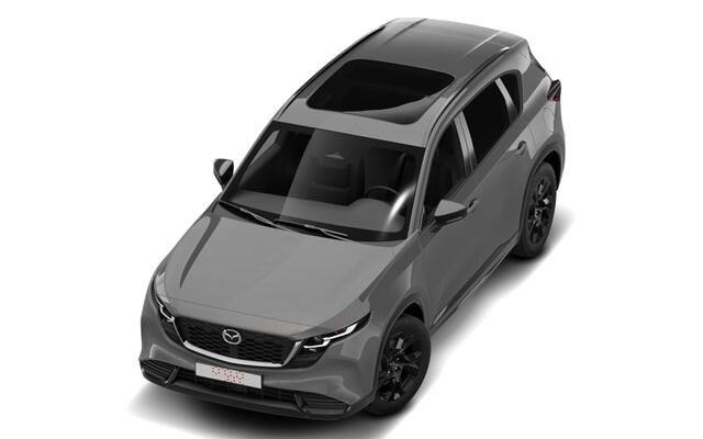 Mazda CX-5 Homura - Tan lederen interieur | 19-inch lichtmetalen velgen, Black | Alarmsysteem | Automatisch dimmende binnenspiegel met randloos design