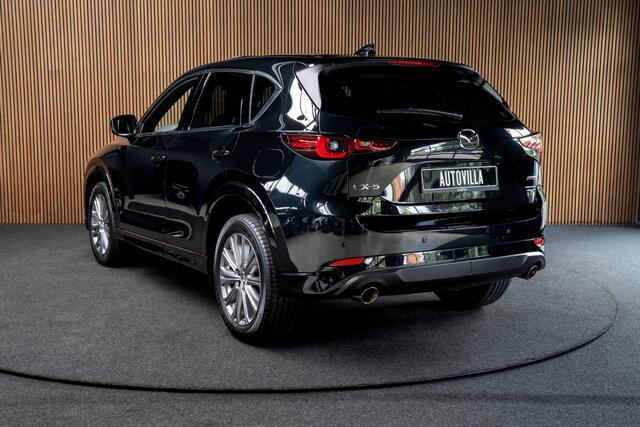 Mazda CX-5 2.5 SkyActiv-G 194 HUD Leder Bose 360 ° Memory seats Navi Matrix LED PDC Stuur- & stoelverwarming Elektr. bedienbare achterklep Climate C. Cruise C. LM velgen BTW auto!