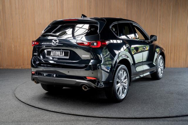 Mazda CX-5 2.5 SkyActiv-G 194 HUD Leder Bose 360 ° Memory seats Navi Matrix LED PDC Stuur- & stoelverwarming Elektr. bedienbare achterklep Climate C. Cruise C. LM velgen BTW auto!