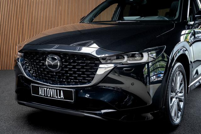 Mazda CX-5 2.5 SkyActiv-G 194 HUD Leder Bose 360 ° Memory seats Navi Matrix LED PDC Stuur- & stoelverwarming Elektr. bedienbare achterklep Climate C. Cruise C. LM velgen BTW auto!