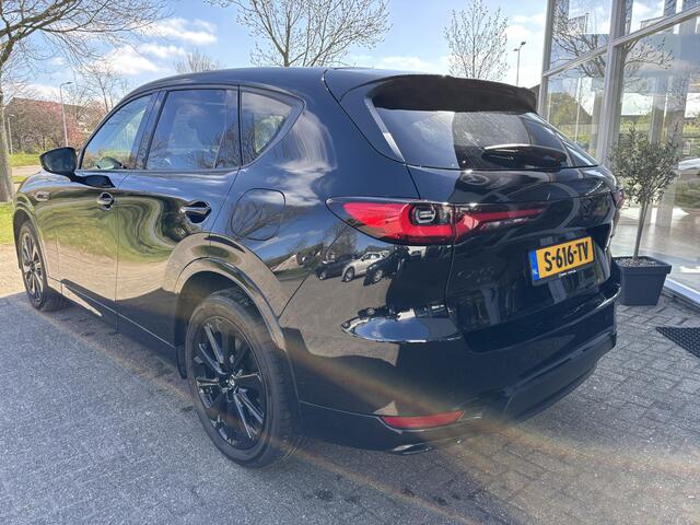 Mazda CX-60 2.5 e-SkyActiv PHEV Homura Plus NL-Auto, Dealer ond., 1e Eig, Trekhaak, Alarm, Bose, Cruise control adaptief, Head-up, Panorama dak, Zwart/Zwart, Navigatie, Apple Carplay/ Android Auto.