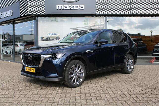 Mazda CX-60 2.5 e-SkyActiv PHEV Exclusive-Line , Automaat, CS Pack, DA Pack, P Pack, Adap. Cruise, Leder, Stoelverwarming, Stoelverkoeling, Stuurverwarming, Bose, 360 Camera, Clima, Navi, Apple Carplay, Elektrische klep, LMV 20 Inch, Schuif/kanteldak