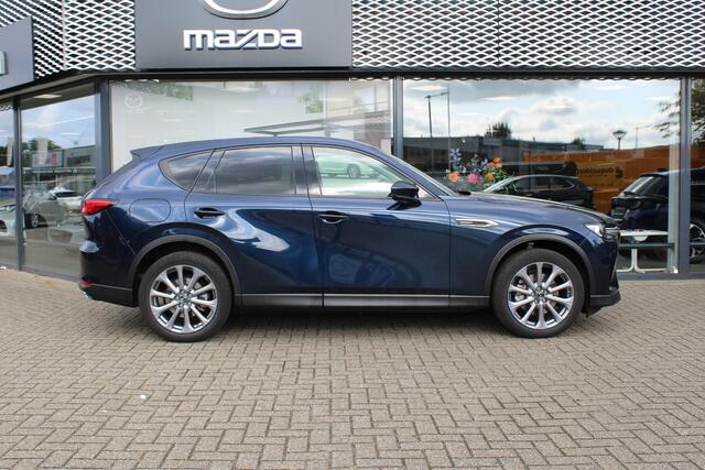 Mazda CX-60 2.5 e-SkyActiv PHEV Exclusive-Line , Automaat, CS Pack, DA Pack, P Pack, Adap. Cruise, Leder, Stoelverwarming, Stoelverkoeling, Stuurverwarming, Bose, 360 Camera, Clima, Navi, Apple Carplay, Elektrische klep, LMV 20 Inch, Schuif/kanteldak